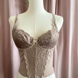 Vintage Bustier Coraet in Taupe ish